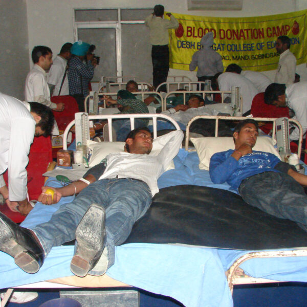 Blood Donation Camp at Desh Bhagat University