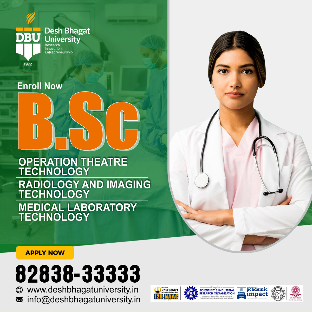 Faculty of B.SC OPREATION THEATRE TECHNOLOGY RADIOLOGY AND IMAGING TECHNOLOGY MEDICAL LABORATORY TECHNOLOGY