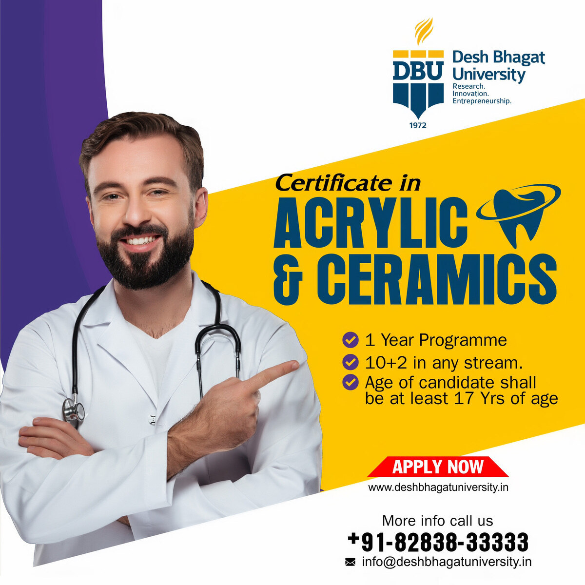 Faculty of ACRYLIC & CERAMICS Dental-Certificate Course