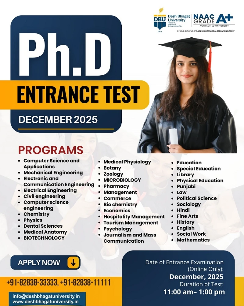 PhD Entrance Exam