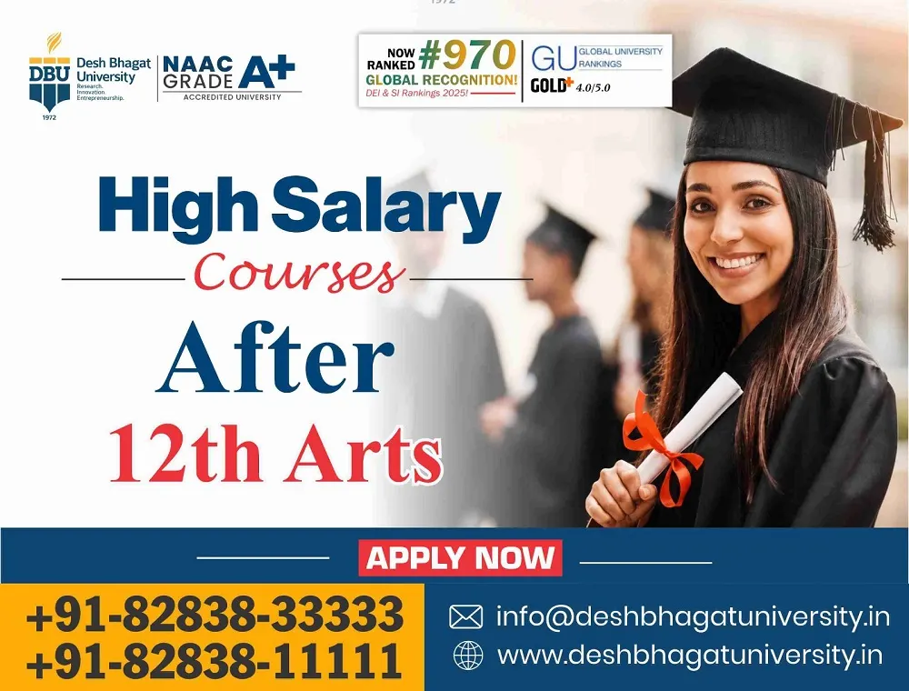 High Salary Courses After 12th Arts