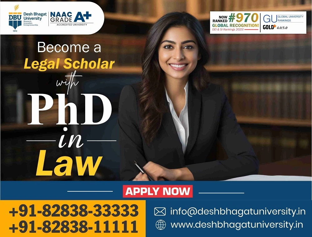PhD in Law: Course Details, Eligibility, Admission 2026