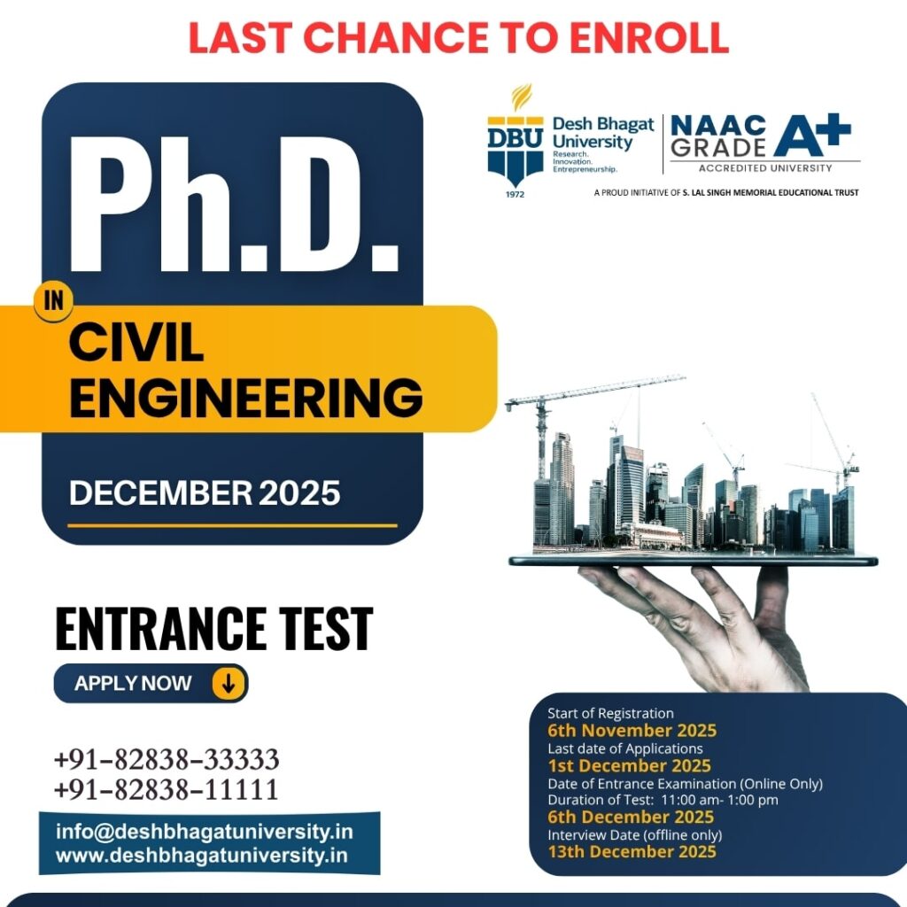 PhD in Civil Engineering