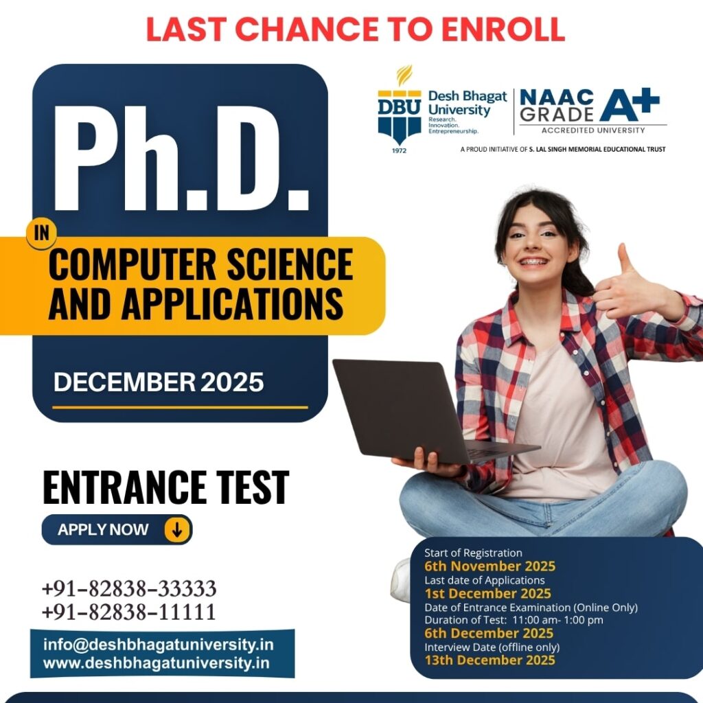 PhD in Computer Science and Applications