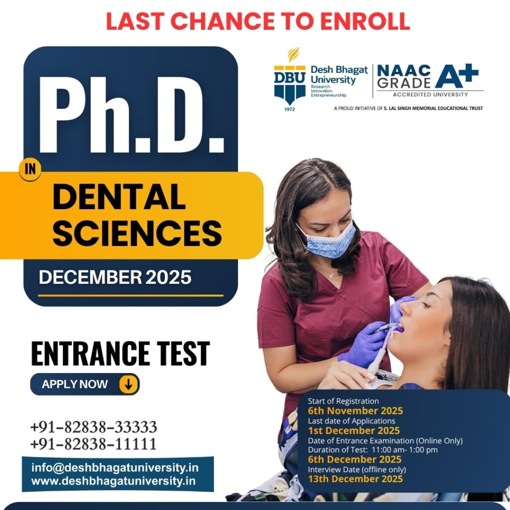 PhD in Dental Sciences