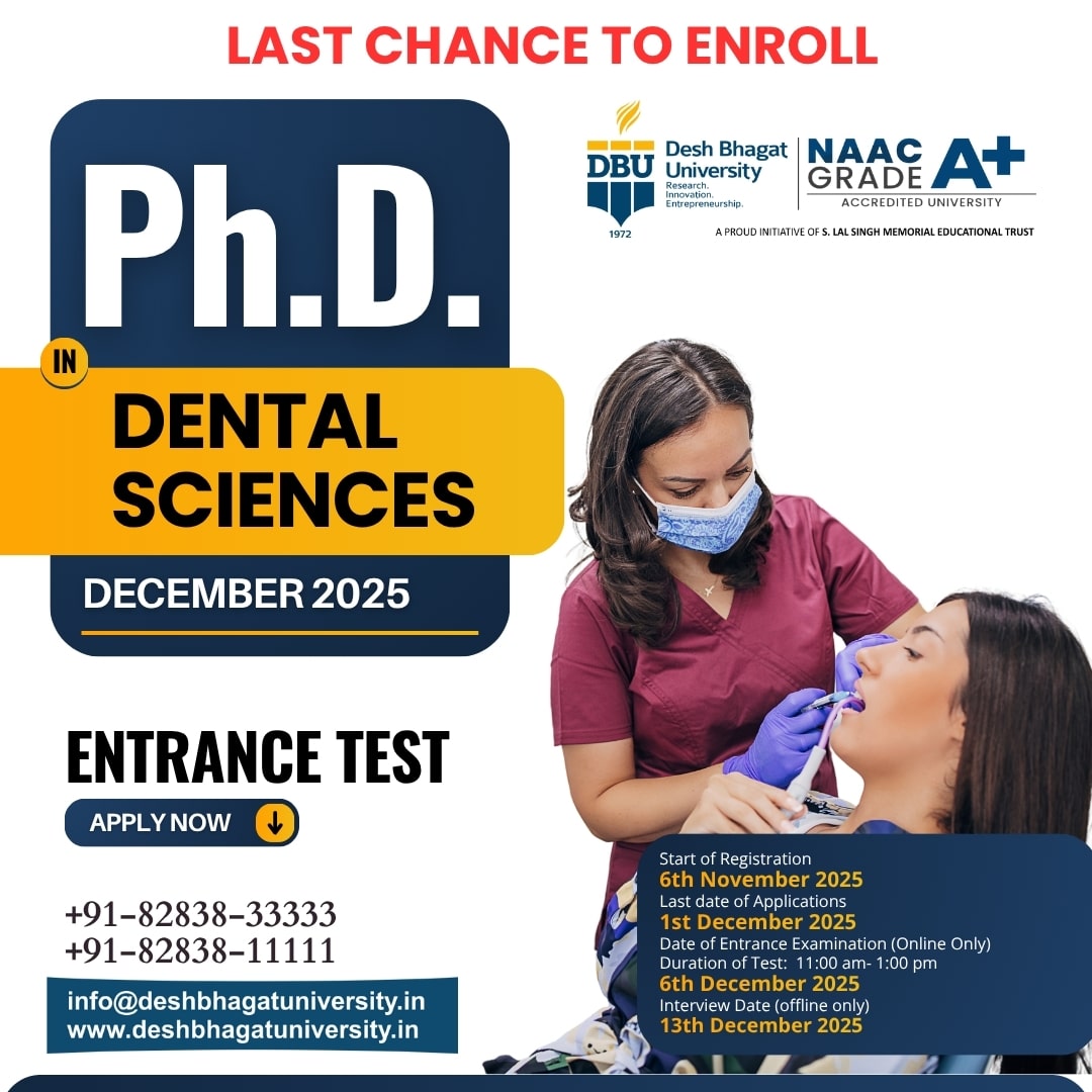 PhD in Dental Sciences