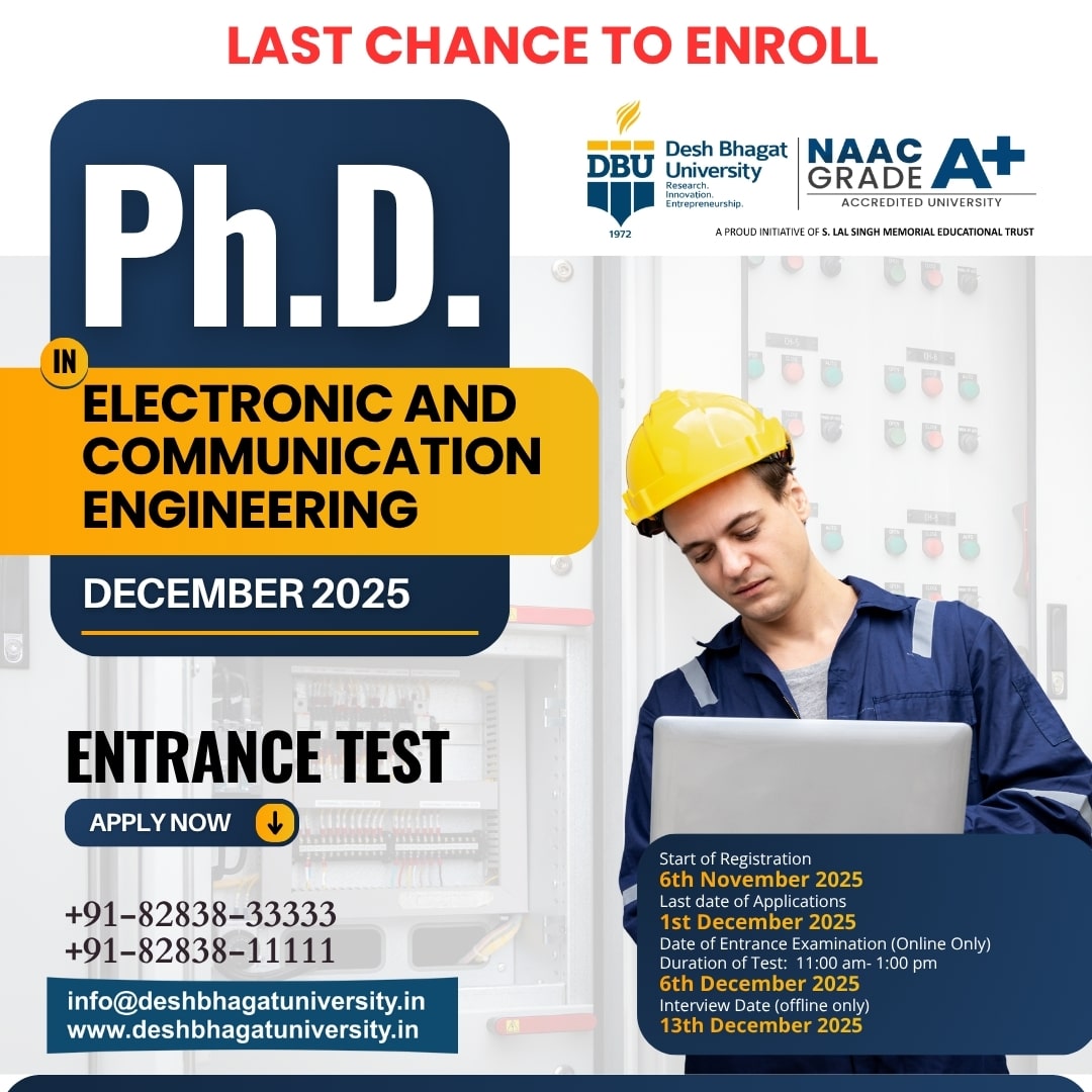 PhD in Electronic and Communication Engineering