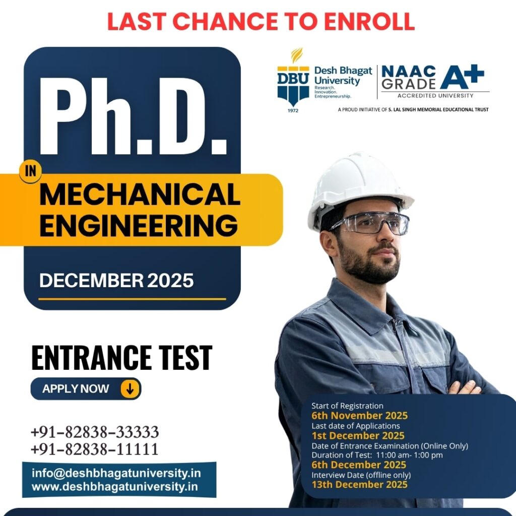 PhD in Mechanical Engineering
