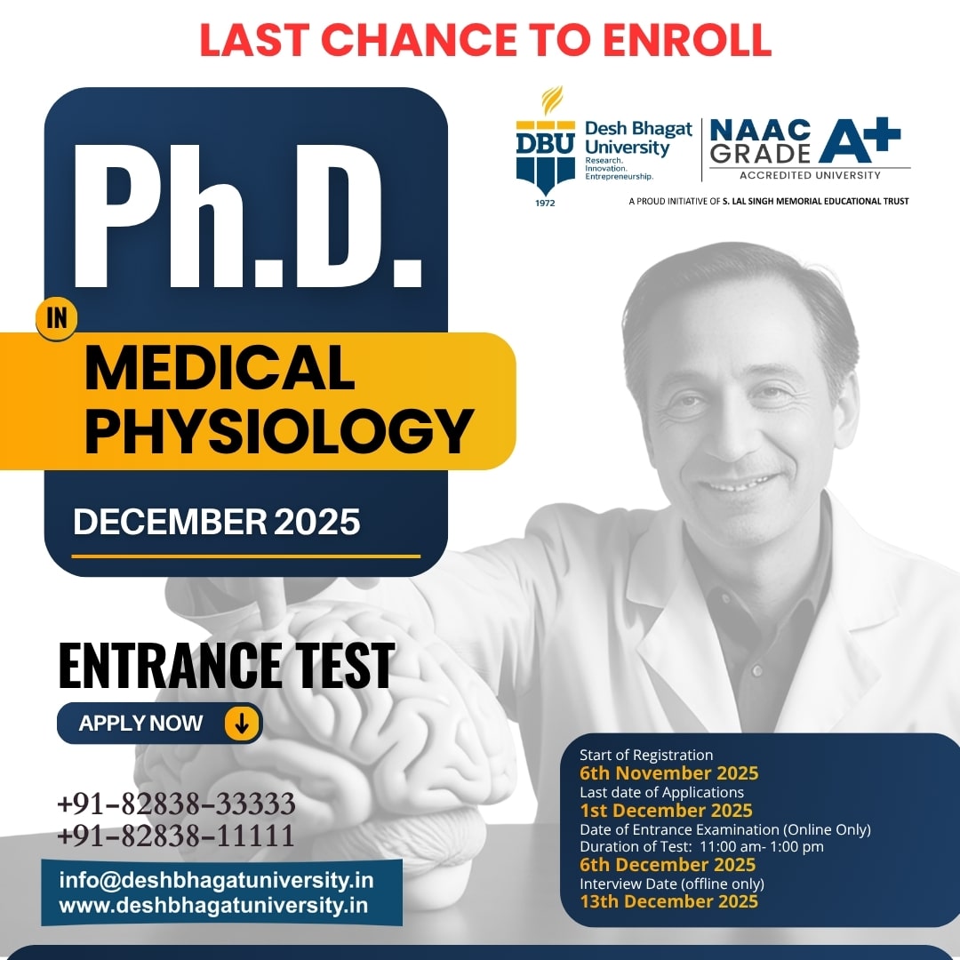 PhD in Medical Physiology