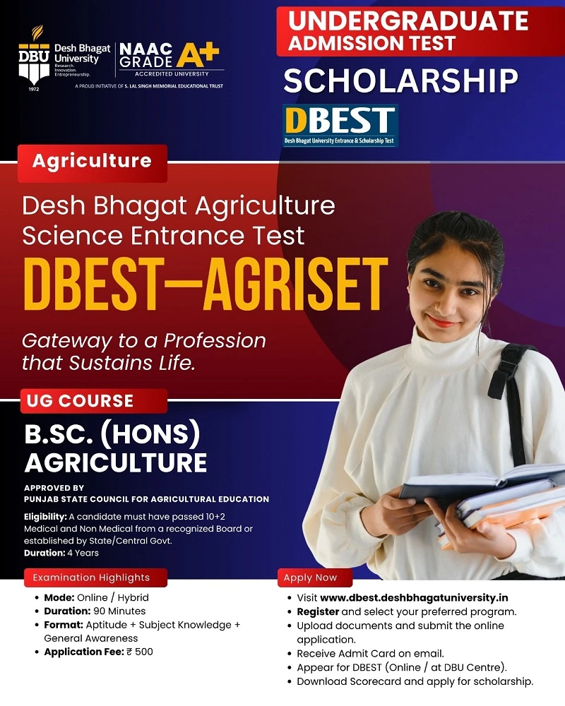 BSc Agriculture Entrance Exam