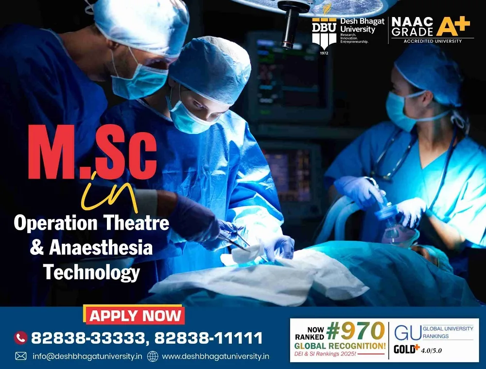 MSc Operation Theatre and Anaesthesia Technology