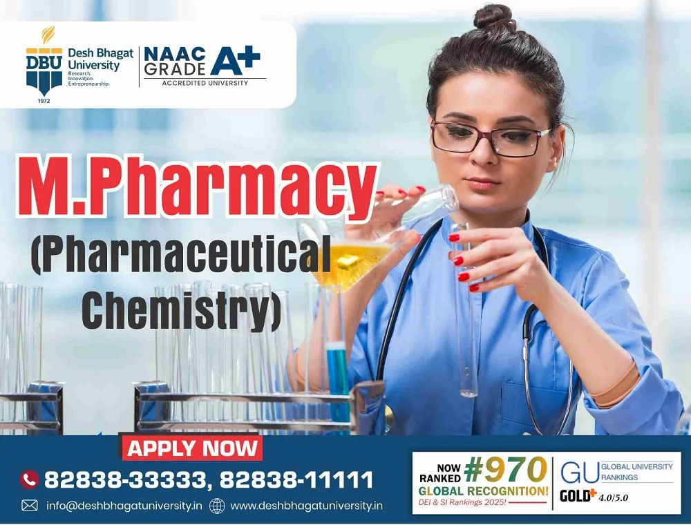 M Pharm in Pharmaceutical Chemistry