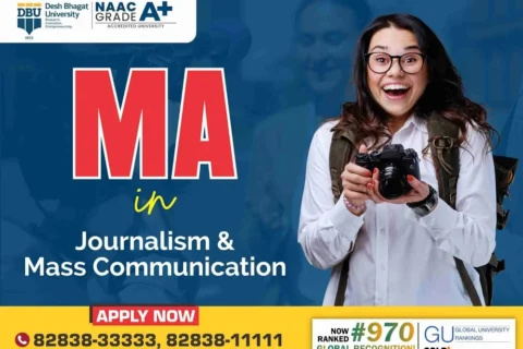 MA in Journalism and Mass Communication