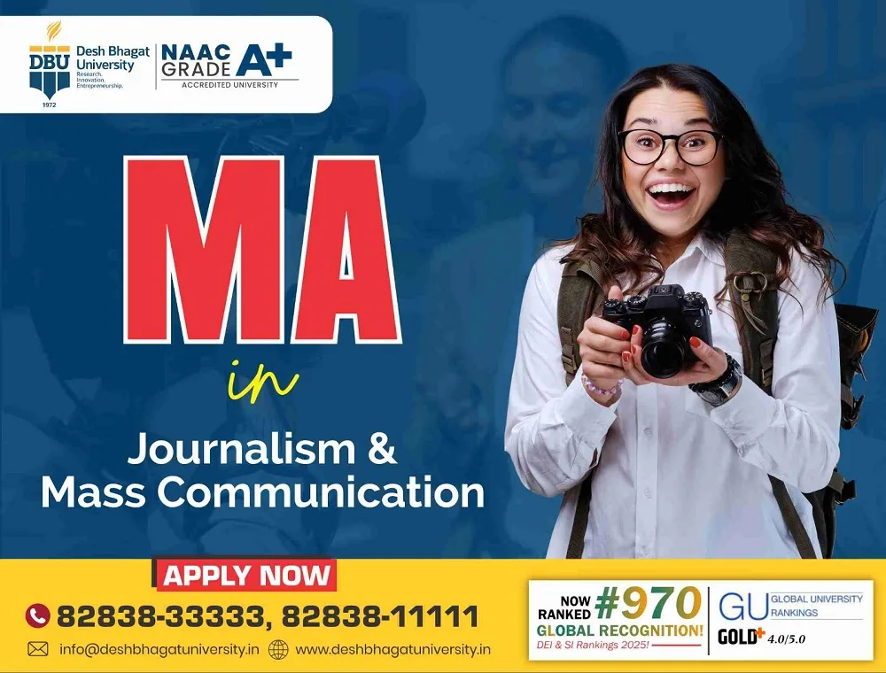 MA in Journalism and Mass Communication