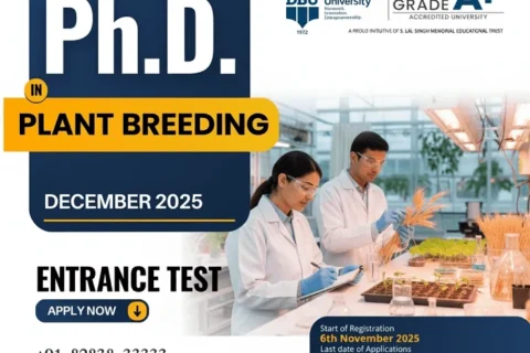 PhD in Plant Breeding