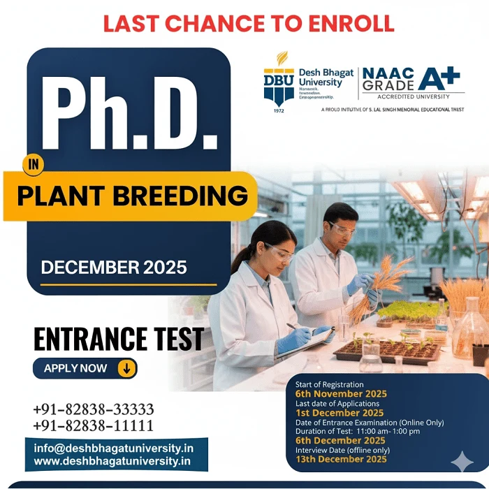 PhD in Plant Breeding