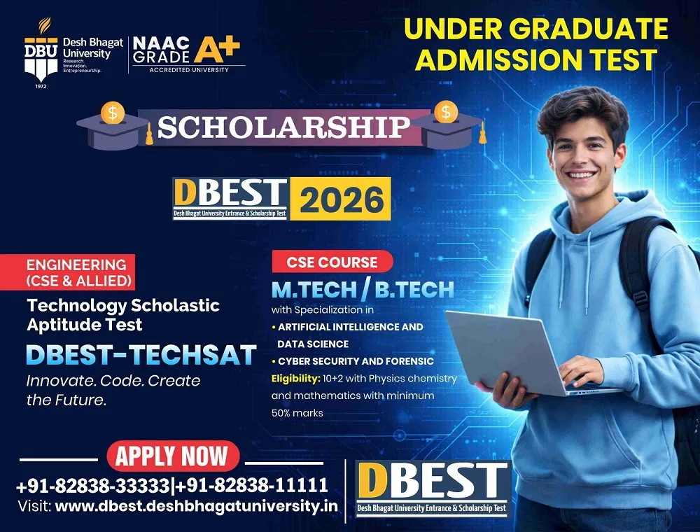 Entrance Exam for B Tech