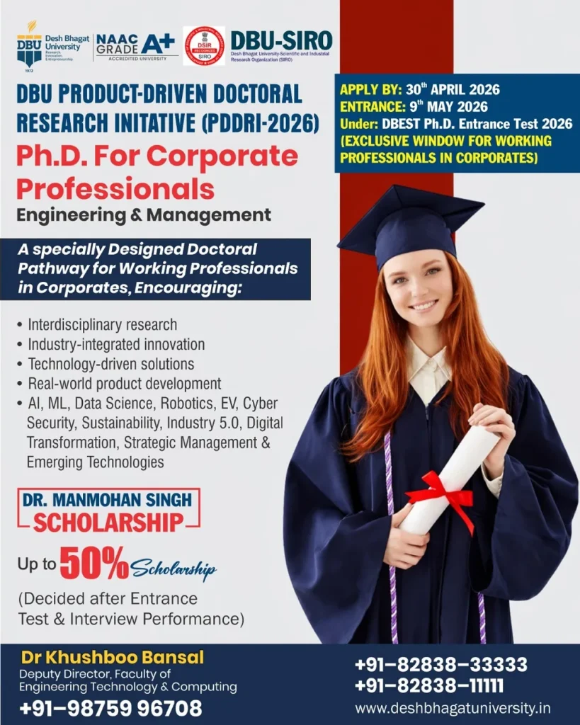 PhD for Working Professionals