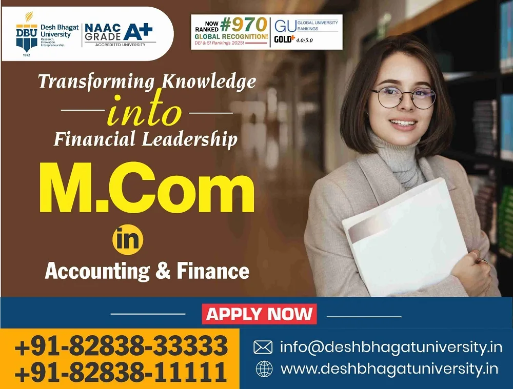 M.Com in Accounting & Finance