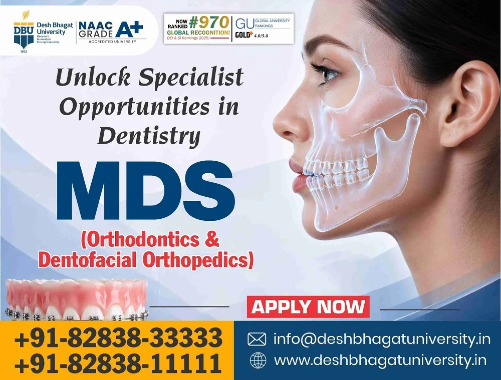 MDS in Orthodontics & Dentofacial Orthopedics