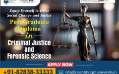 PG Diploma in Criminal Justice and Forensic Science