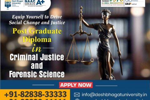 PG Diploma in Criminal Justice and Forensic Science