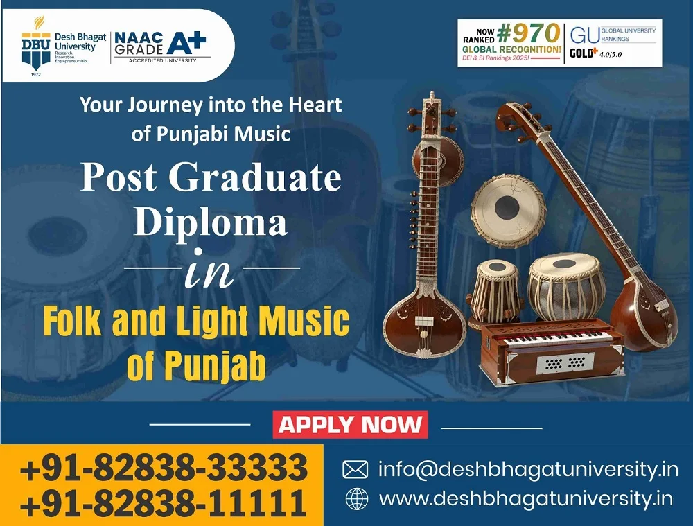 PG Diploma in Folk and Light Music of Punjab