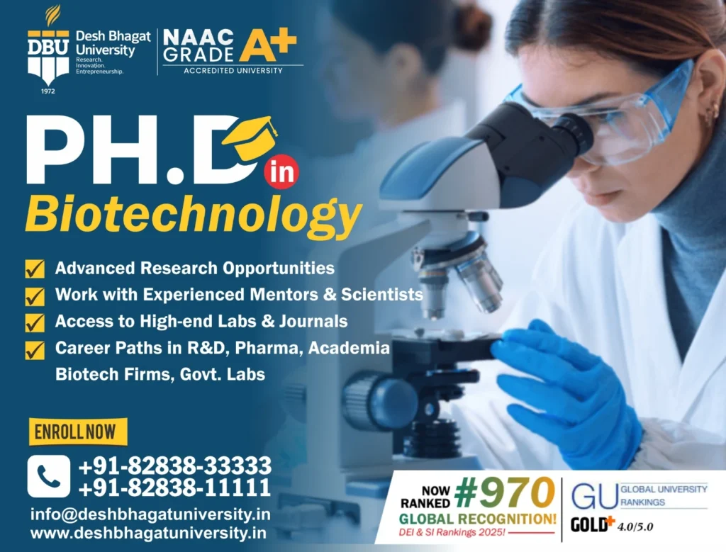 PhD in Biotechnology