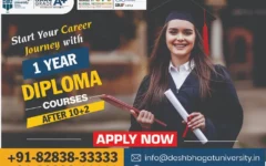 1 Year Diploma Courses after 12th