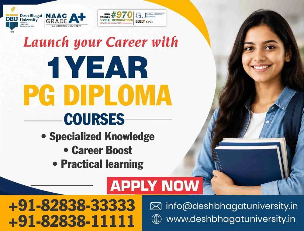 1 Year PG Diploma Courses