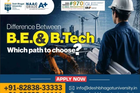 Difference Between B.E. and B.Tech