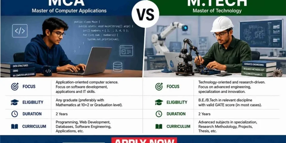 MCA vs M.Tech