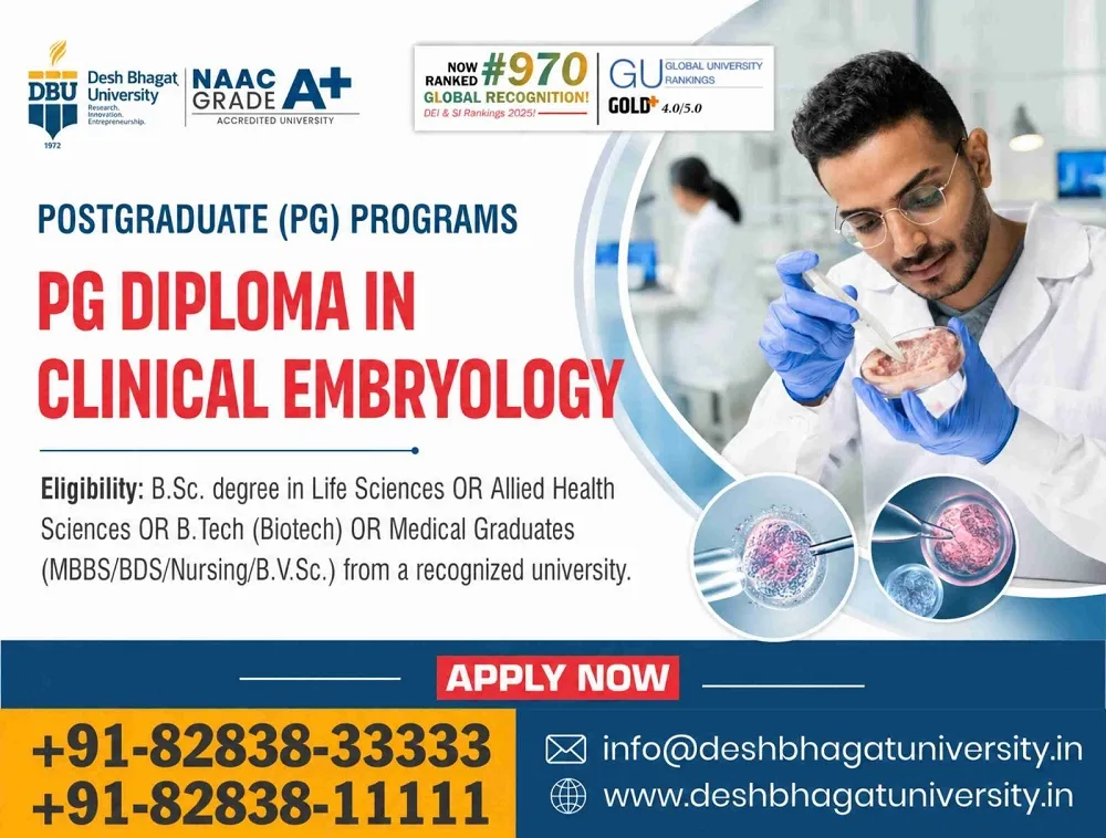 PG Diploma in Clinical Embryology