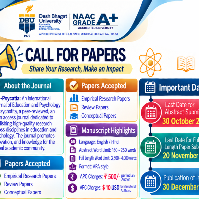 Call for Papers for December-2026 Final