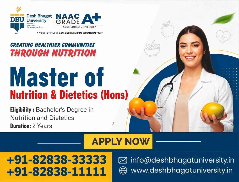 Master of Nutrition & Dietetics (Hons)